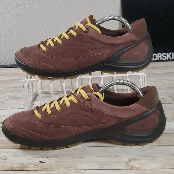 Men’s Ecco Biom Natural Motion Casual Brown Suede Leather Shoes Size Eu 40 US 7½ - Picture 2 of 10